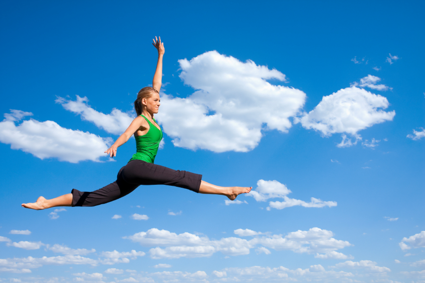 jumping flexible woman iStock_000014232948_Small