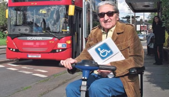 disabled man refused entry to bus