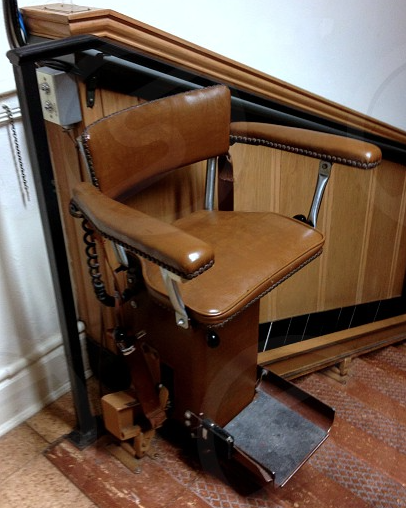 old fashioned stairlift