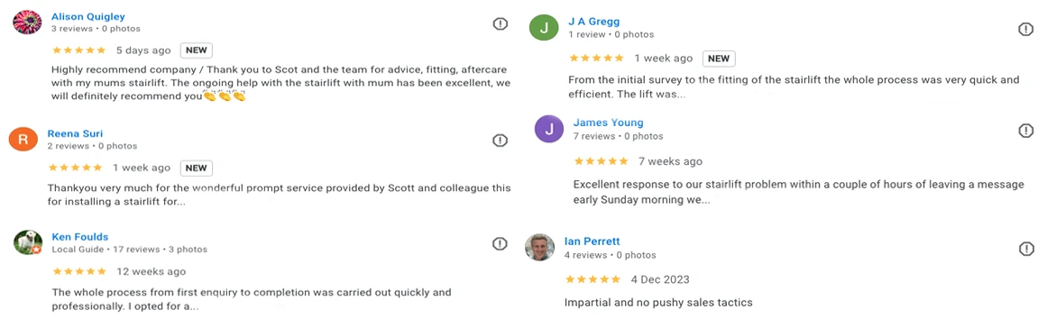 UK Stairlifts - reconditioned and new stairlift installation - reviews