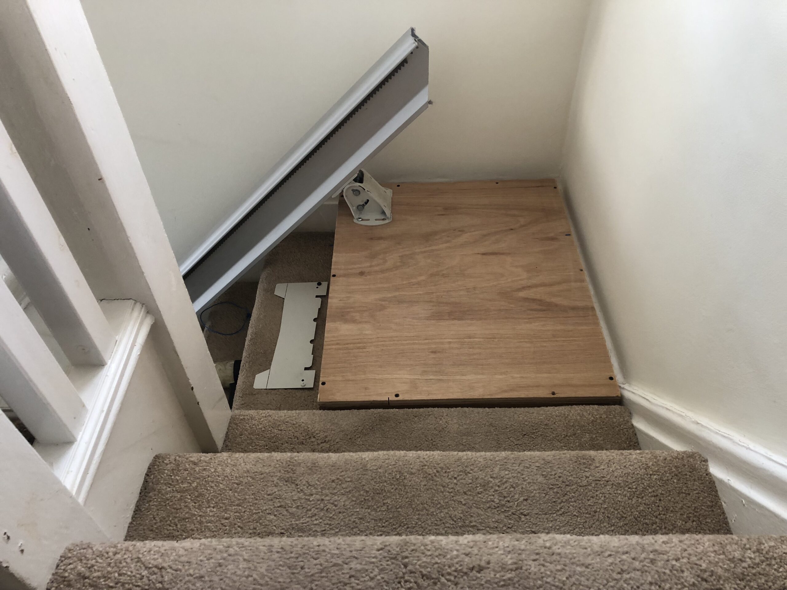 straight stairlift on curved stairs