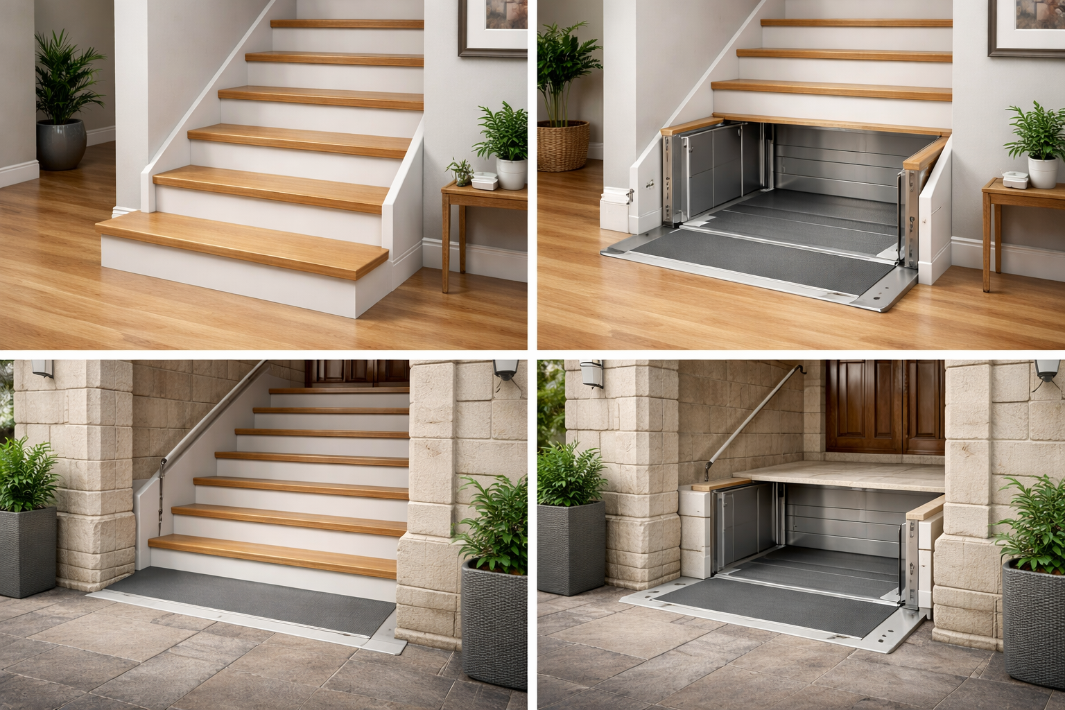 concealed modern stairlift AI image