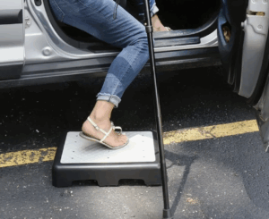 mobility step for seniors and vehicles