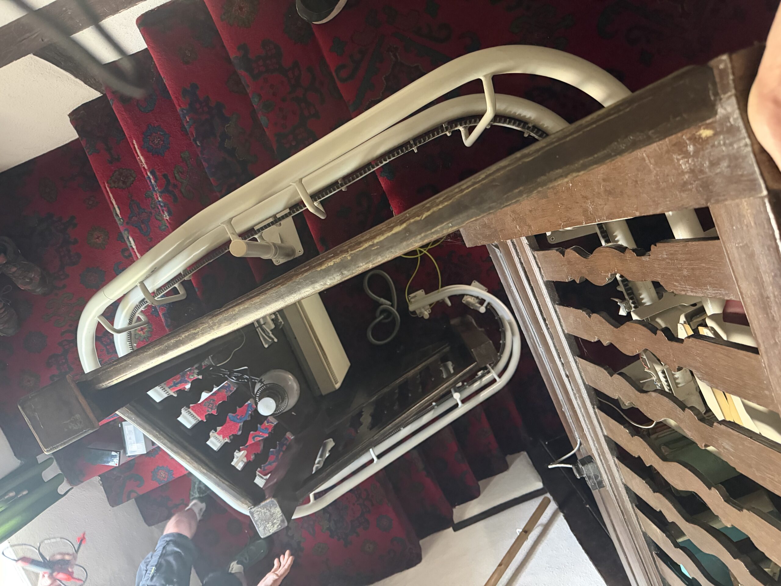 uneven staircase stairlift installation