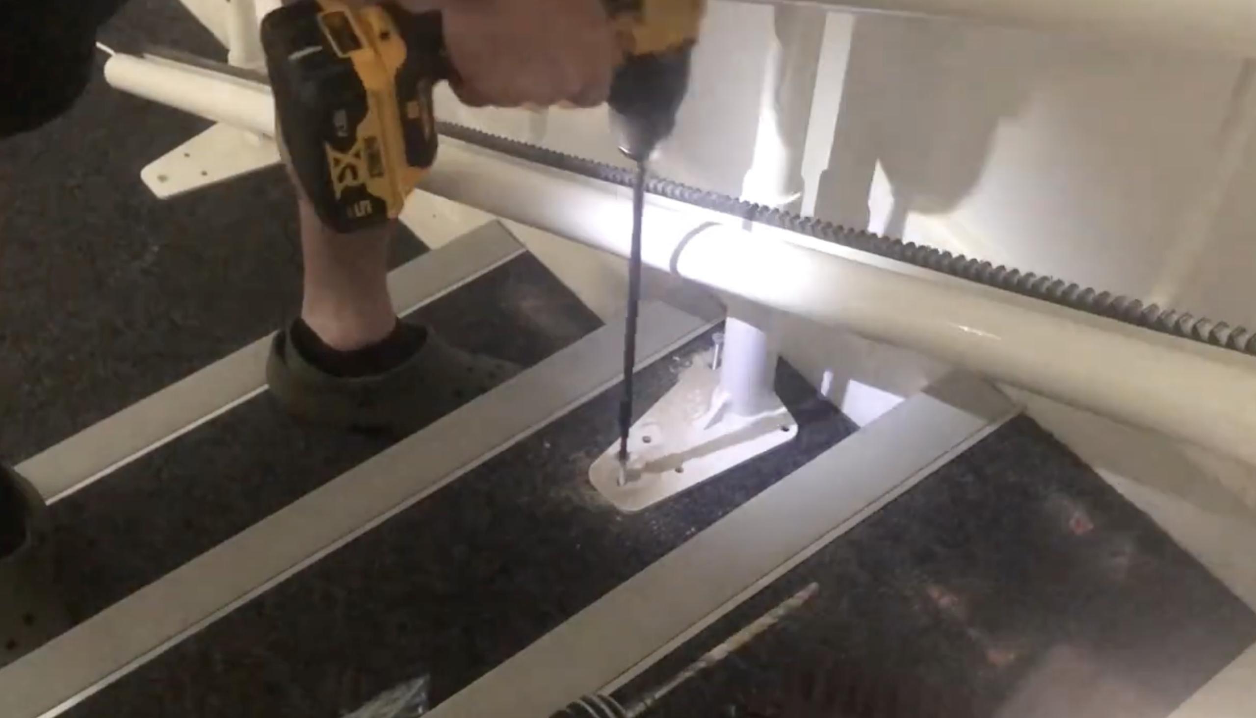 stairlift on concrete stairs