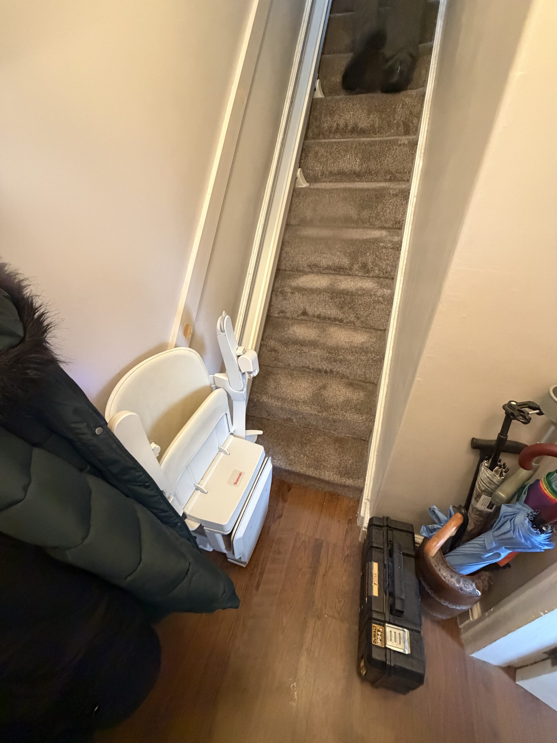 a stairlift alteration in Manchester, UK