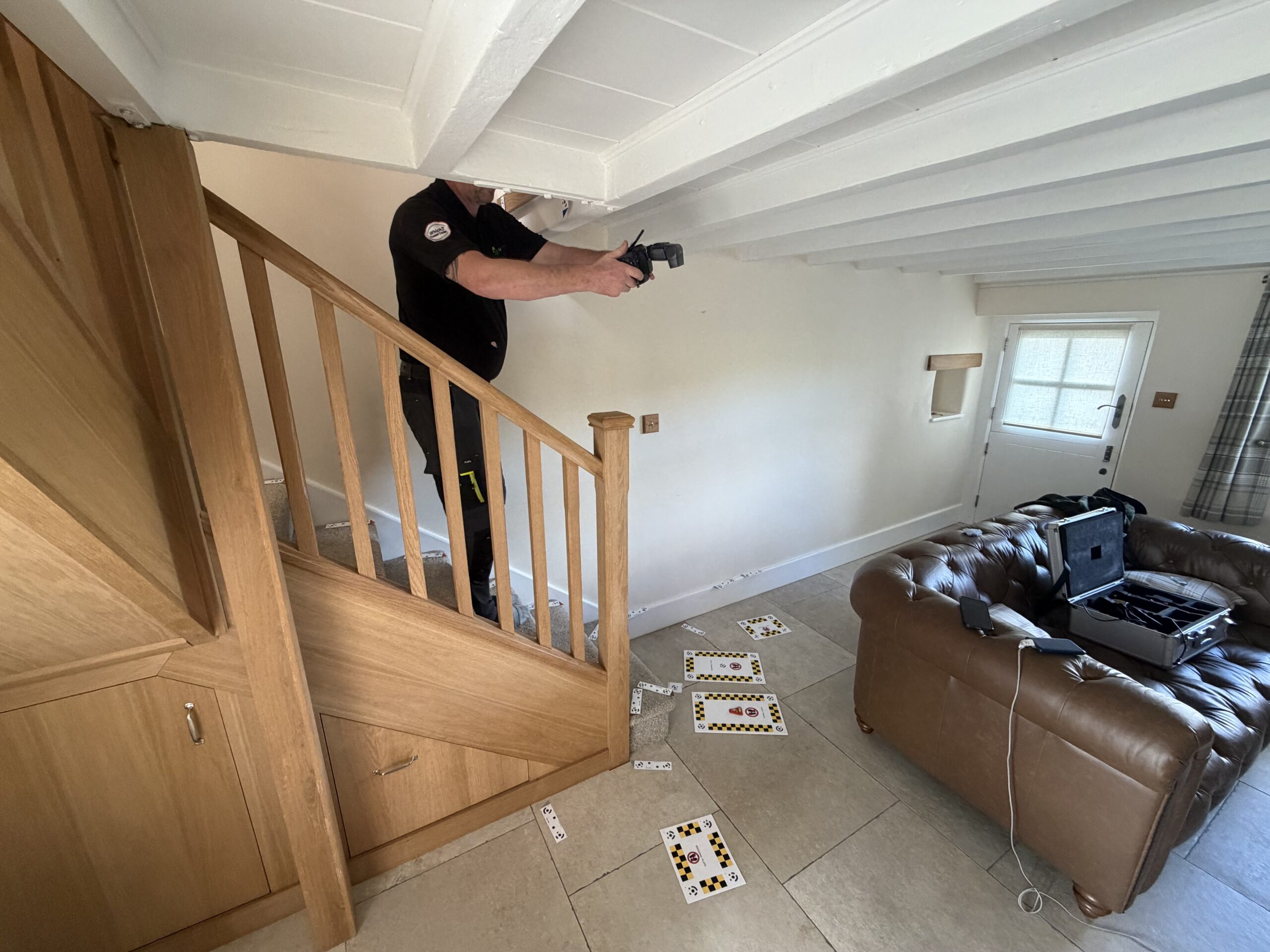 engineer taking pictures with a photo survey