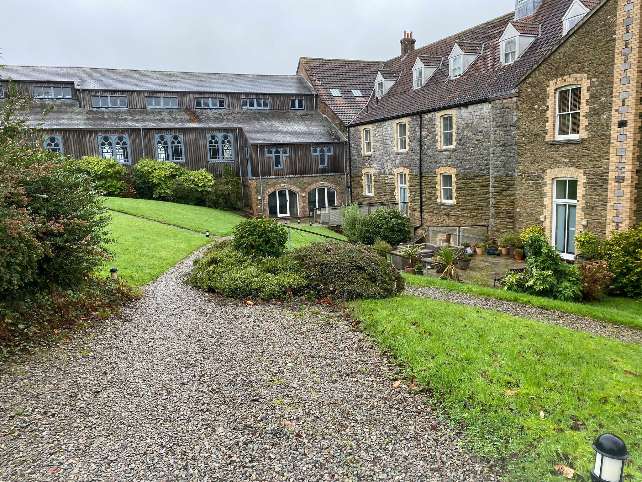 stairlift installation at a monastery