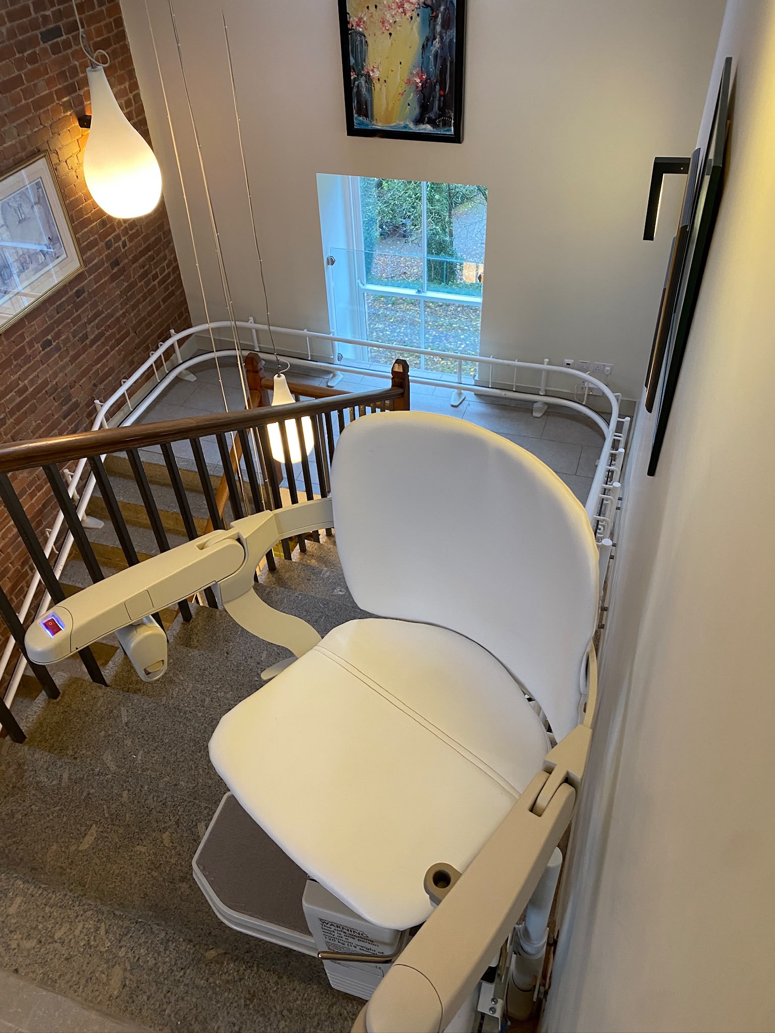 Stannah 260 stairlift on stone stairs