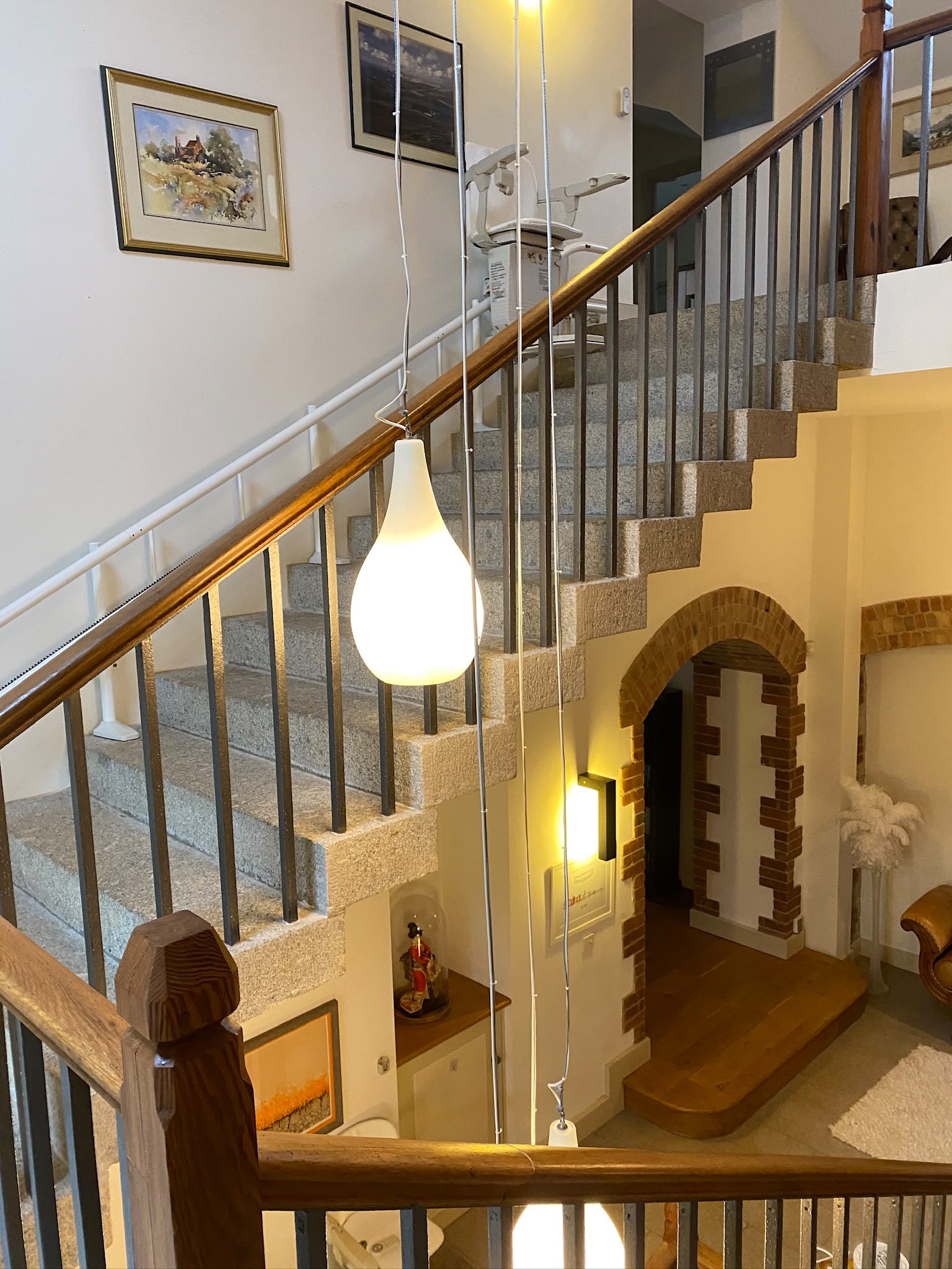 stairlift on floating steps