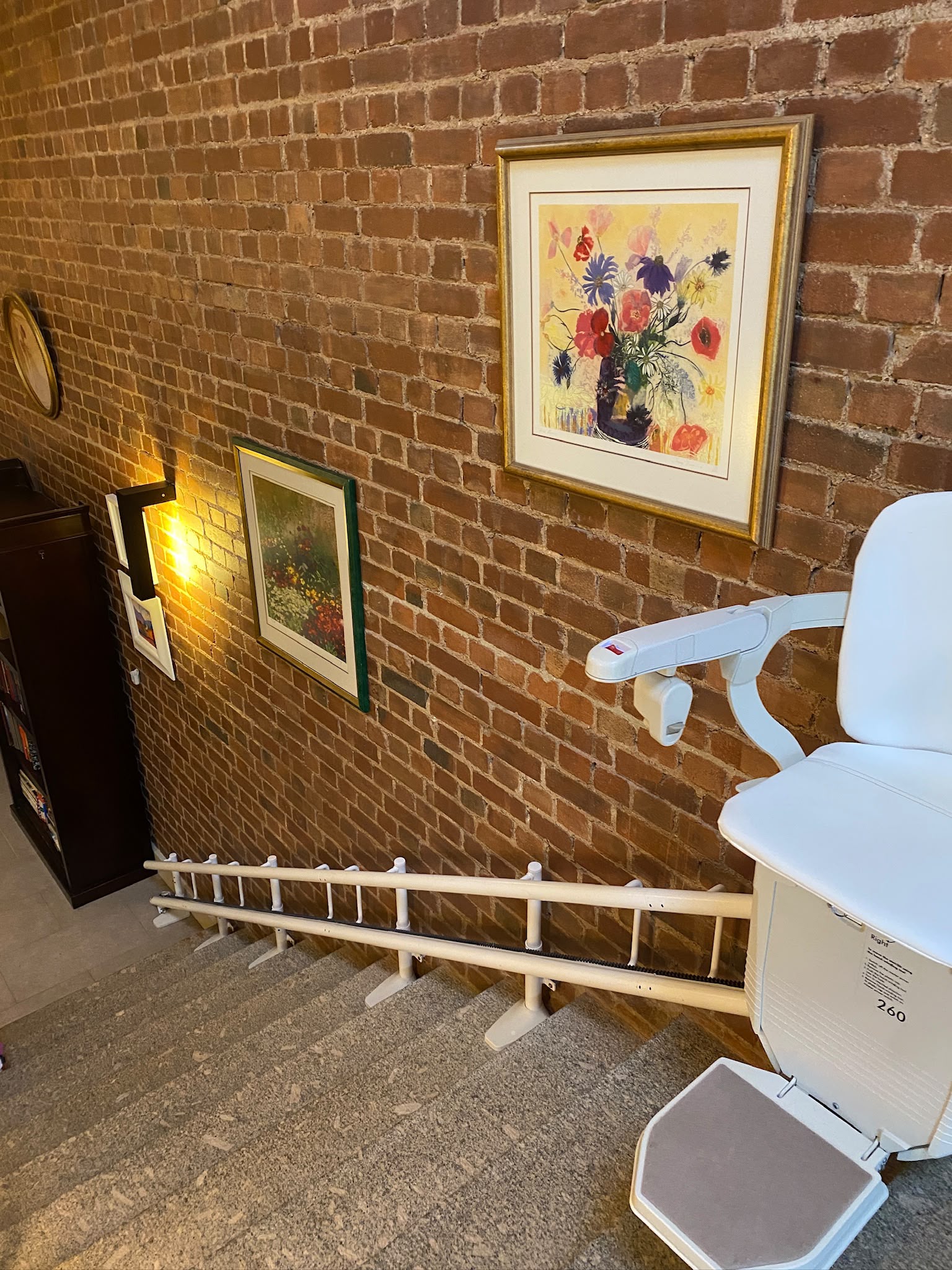 stairlift on stone steps